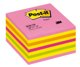 Notatblokk Post-it® Kube 76x76mm pastell rosa
