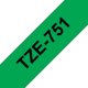Merketape Brother P-Touch TZe751 24mm svart på grønn