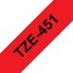 Merketape Brother P-Touch TZe451 24mm svart på rød