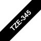 Merketape Brother P-Touch TZe345 18mm hvit på svart